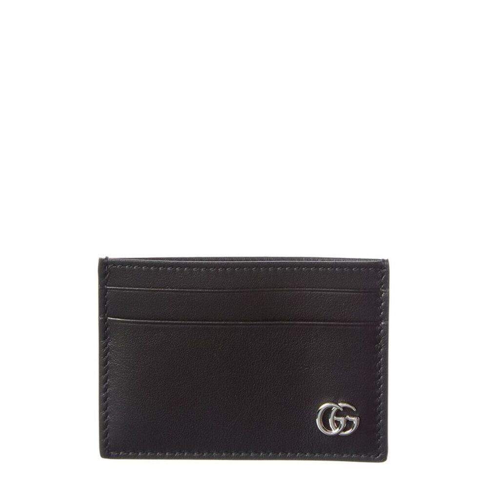 Gucci Gg Marmont Leather Card Case, Black